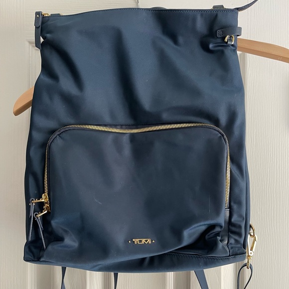 Tumi Handbags - Tumi Backpack Navy Nylon Travel Bag